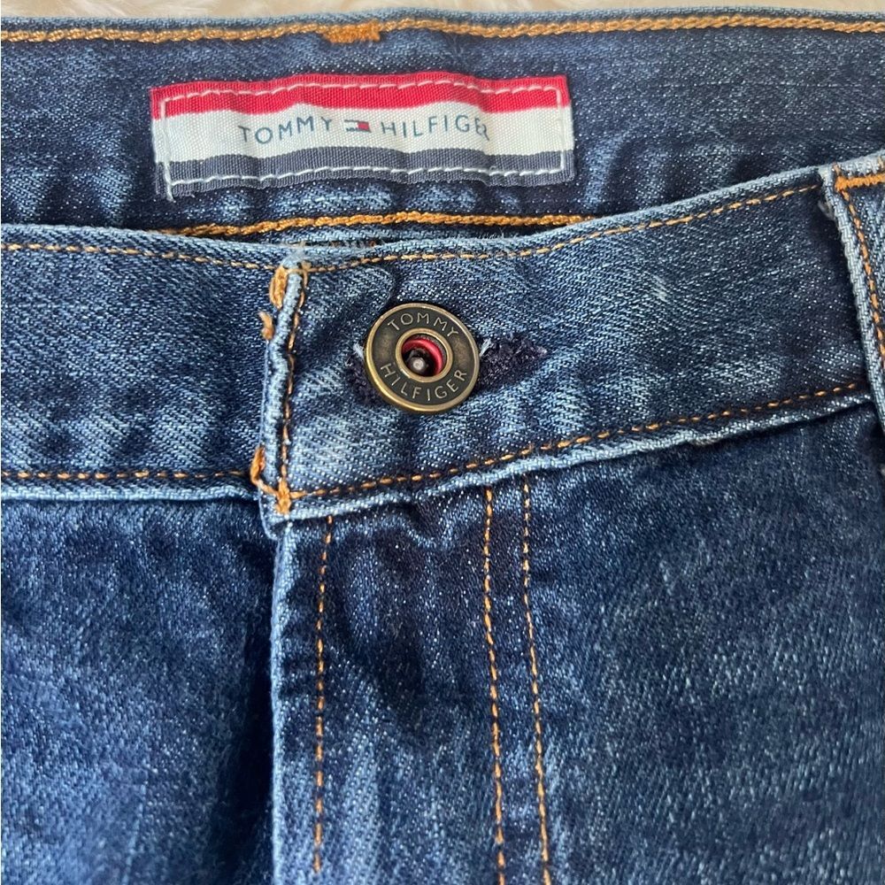 Tommy Hilfiger Dark Blue Denim Bootcut Jeans W34 L32(30) - Picture 3 of 13